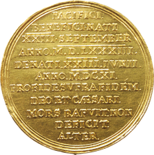 Sachsens teuerste Münze — Christian II. 10 Dukaten (Reverse)